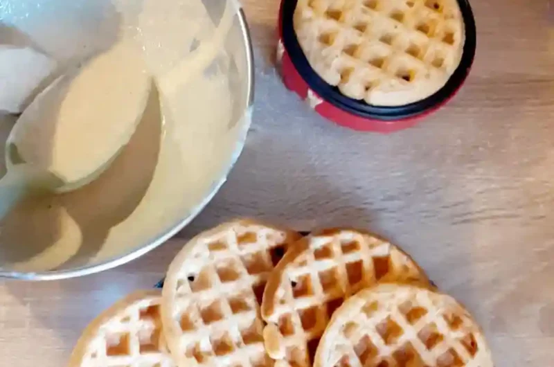 Waffles sem Glúten e sem Lactose